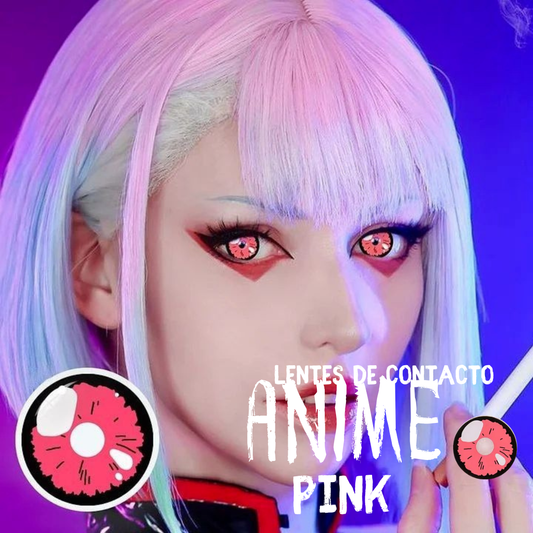 Lentes De Contacto Meetone Halloween Tono Anime Pink