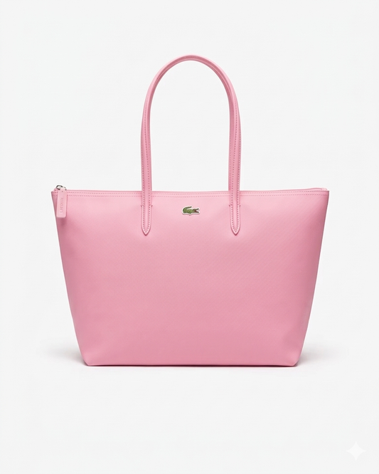 Cartera Lacoste tote grande L.12.12 Rosa