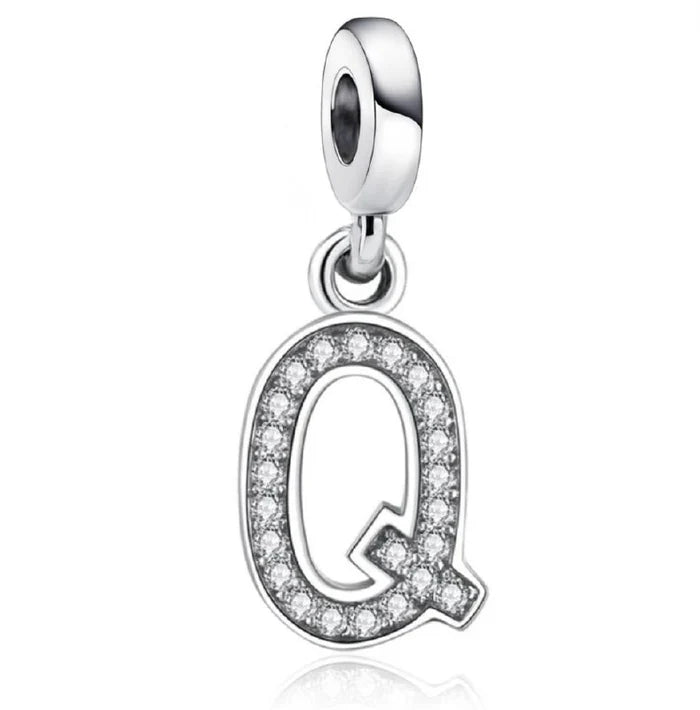 Charm Pandora Inicial Abecedario Brillante en Molde de la A-Z