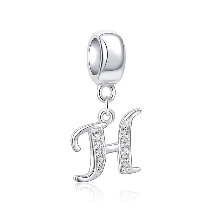 Charm Pandora Inicial Abecedario Cursiva Colgante De La A-Z