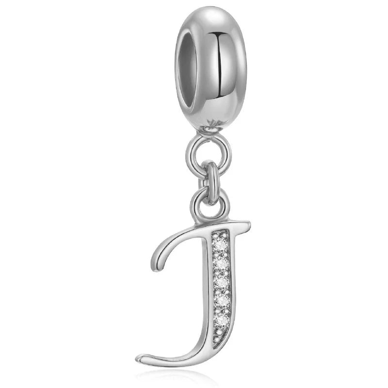 Charm Pandora Inicial Abecedario Cursiva Colgante De La A-Z