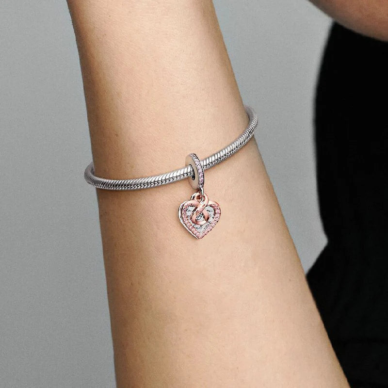 Charm Pandora Colgante De Regalo Corazón Infinito