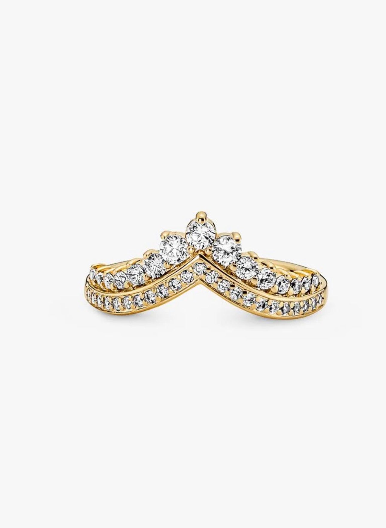 Anillo Pandora Tiara Deseo Dorado