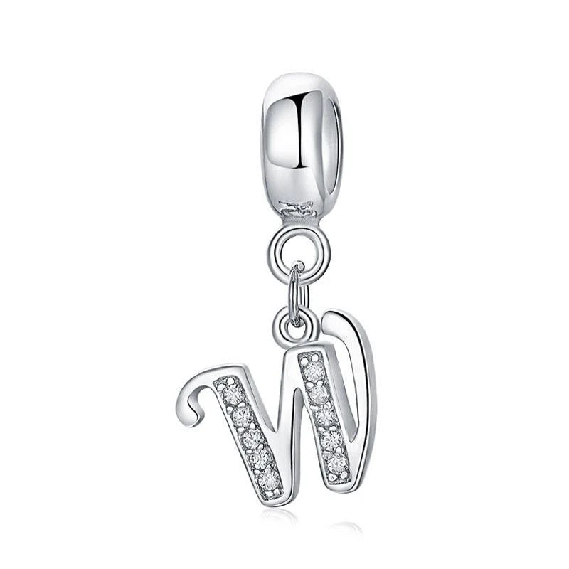 Charm Pandora Inicial Abecedario Cursiva Colgante De La A-Z