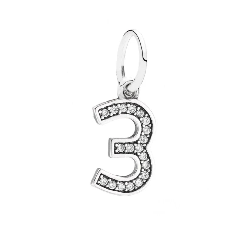 Charm Pandora Números 1-9