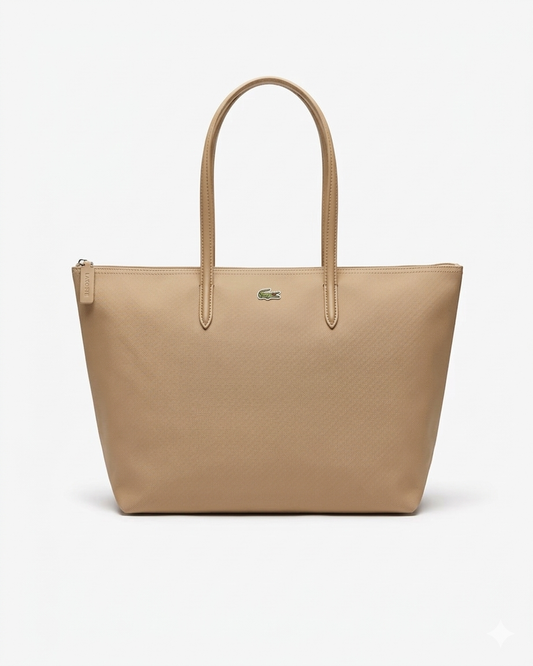 Cartera Lacoste tote grande L.12.12 Beige