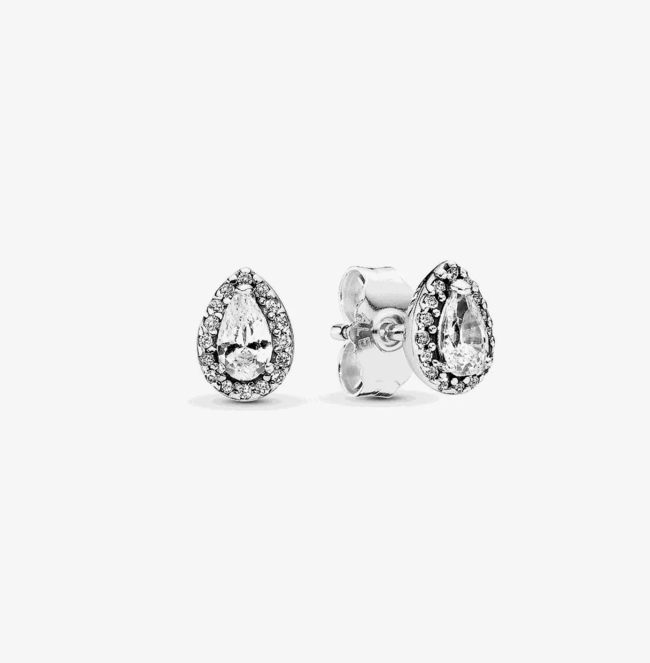 Aretes Pandora en plata de ley Lágrimas Radiantes