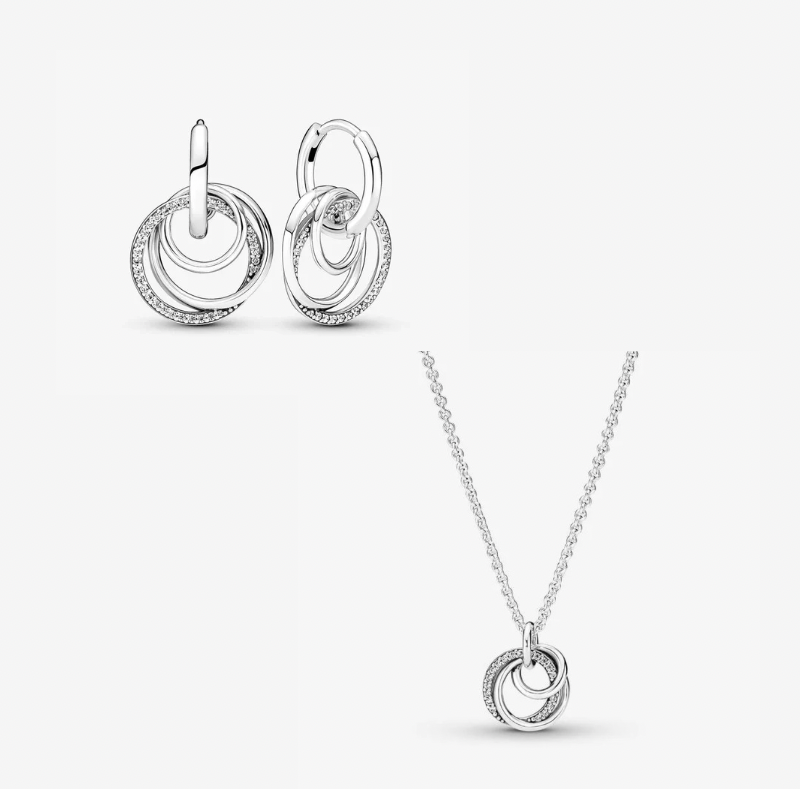 Set Pandora con Colgante Círculo Familiar Siempre