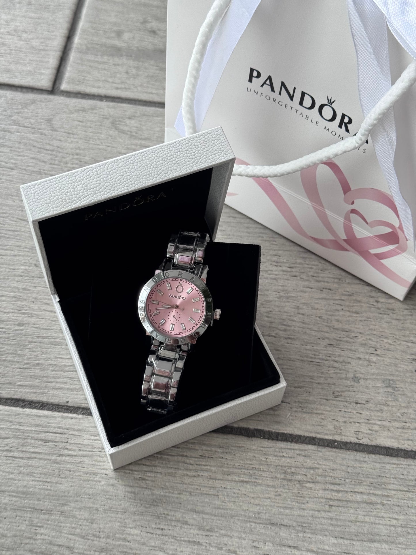 Reloj Pandora Luxury Rosa Calidad Alta