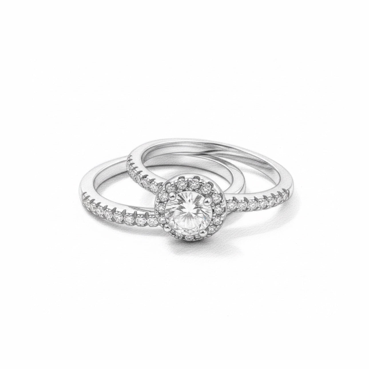 Anillo de Compromiso set de dama #18