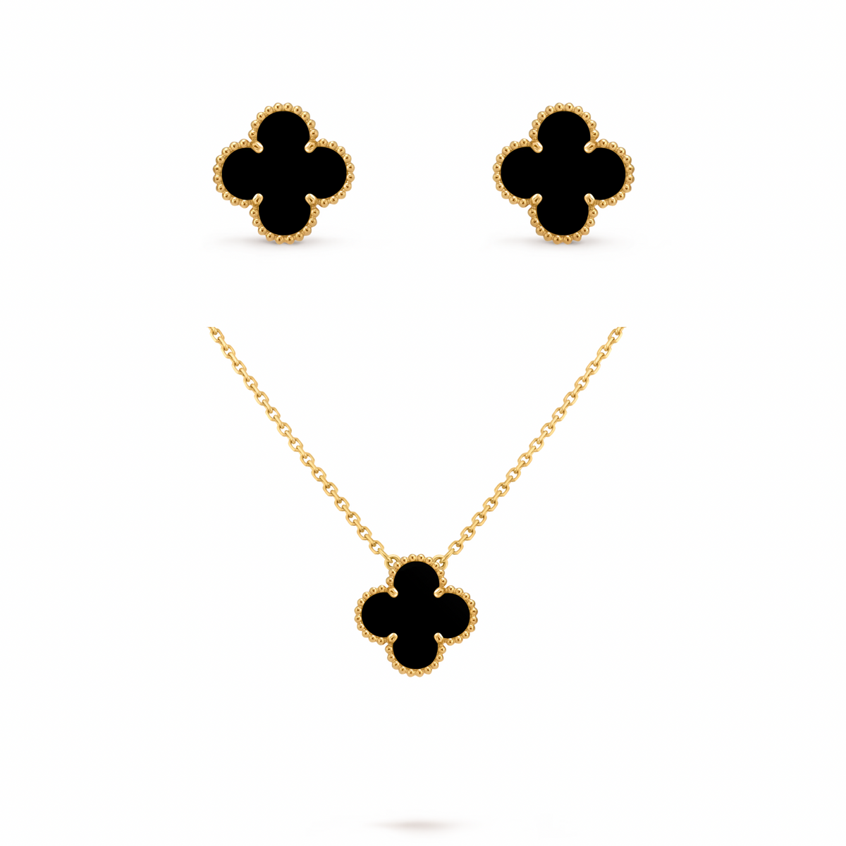 Set Van Cleef Vintage Alhambra Negro