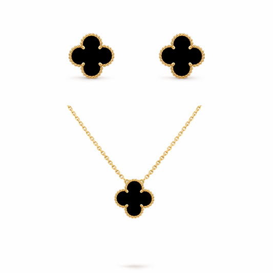 Set Van Cleef Vintage Alhambra Negro