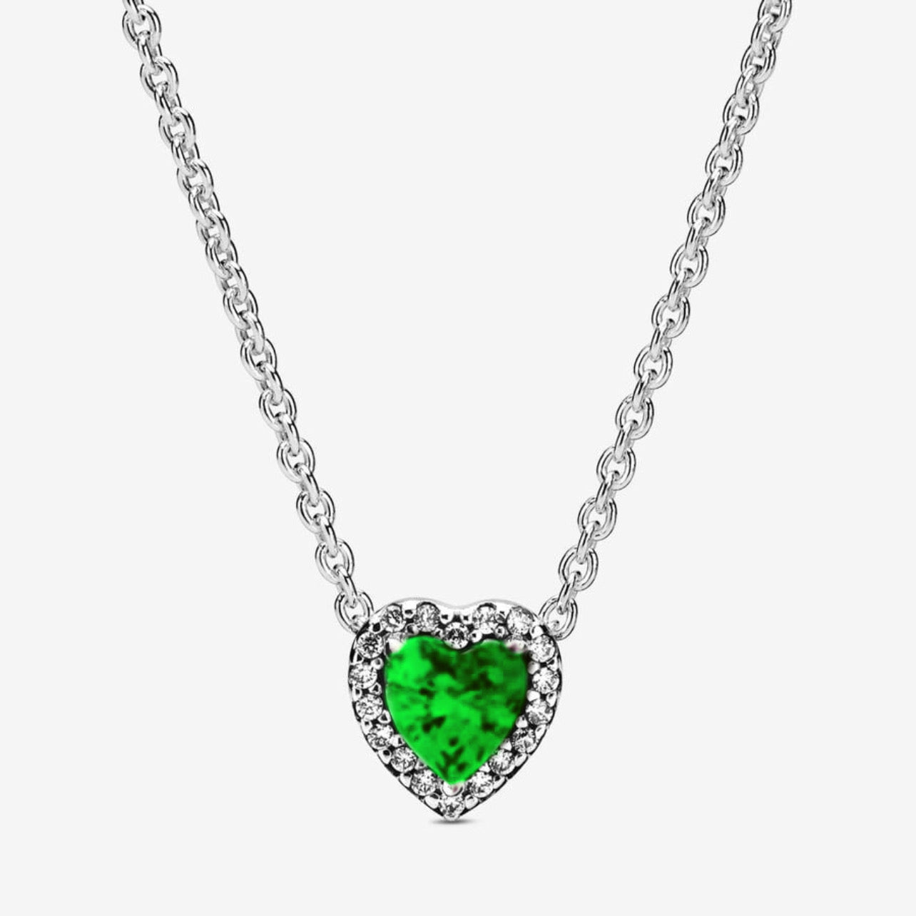 Collar Pandora Corazón Verde