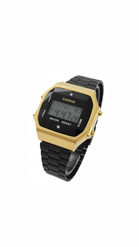 Reloj Casio A100 Dorado Con Negro