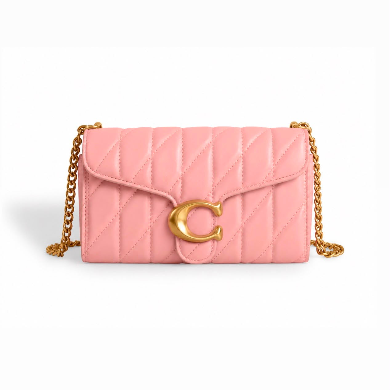 Cartera Coach Soft Tabby Wallet With Quilting Rosa Con Caja
