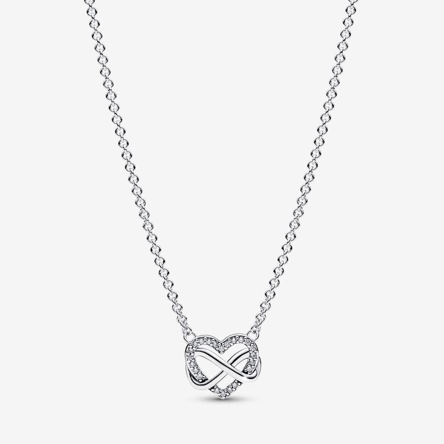 Collar Pandora Corazón con infinito