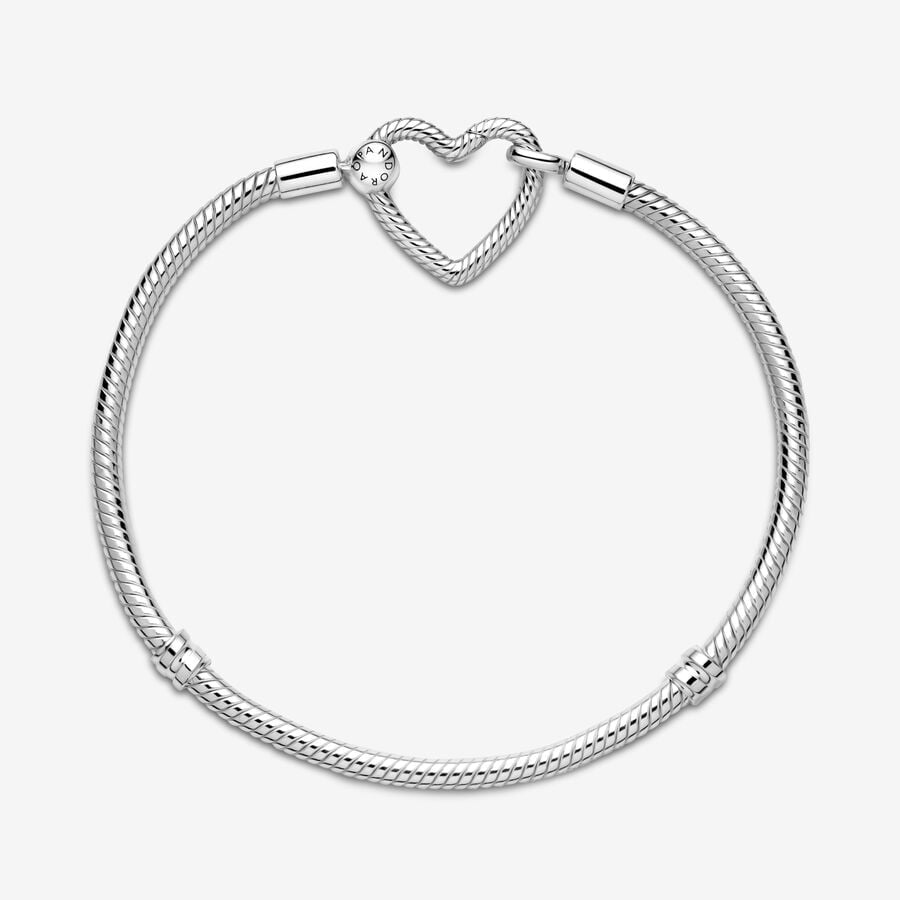 Pulsera Pandora Moments Con Hebilla de Corazón