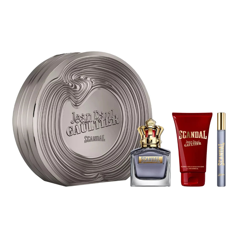 SET JEAN PAUL GAULTIER SCANDAL POUR HOMME EDT 100ML EDT 10ML GEL DE DUCHA 75ML (H)