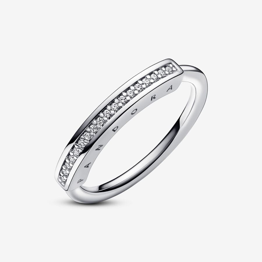 Anillo Pandora Signature I-D Pave