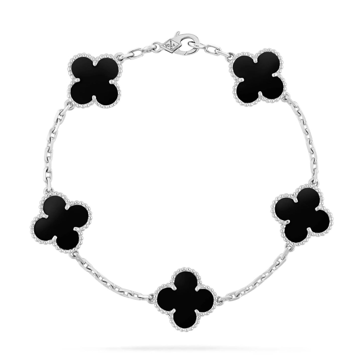 Brazalete Van Cleef Negro Con Paquetería