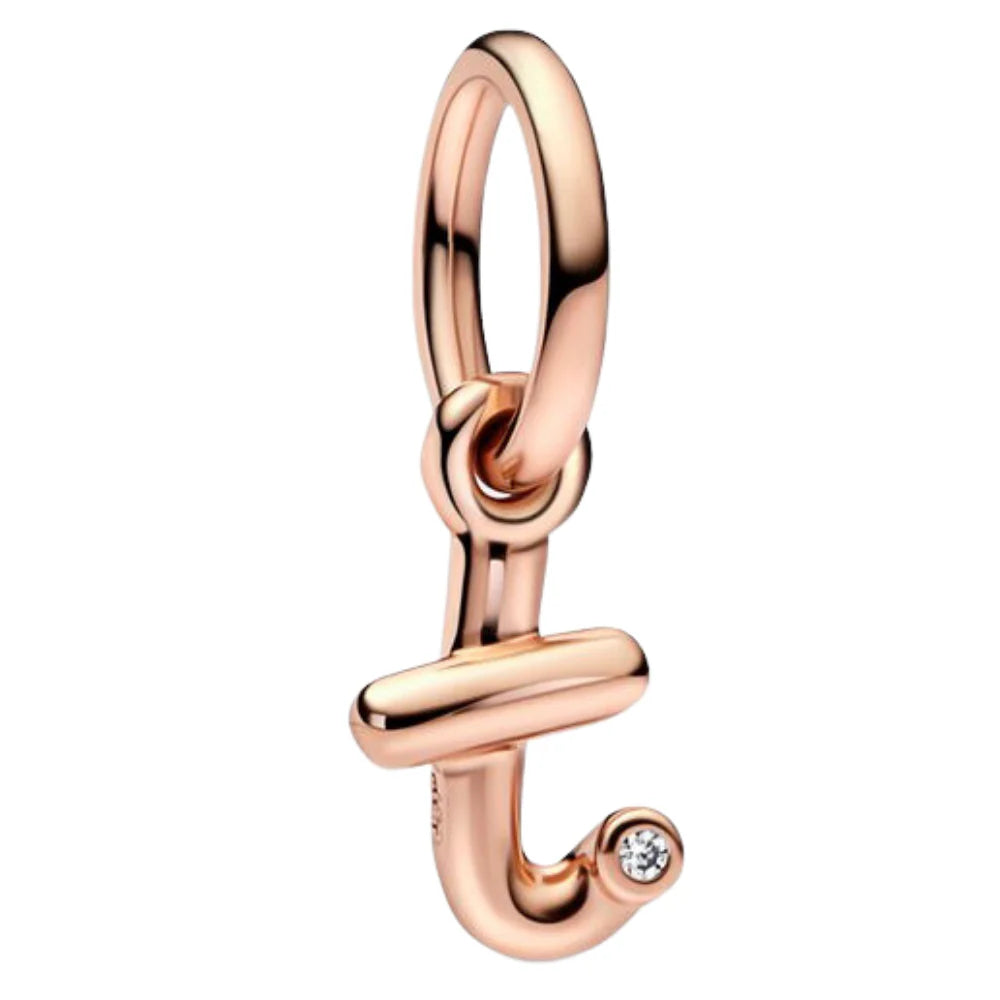 Charm Pandora Inicial Abecedario de la A - Z minúscula Rose Gold