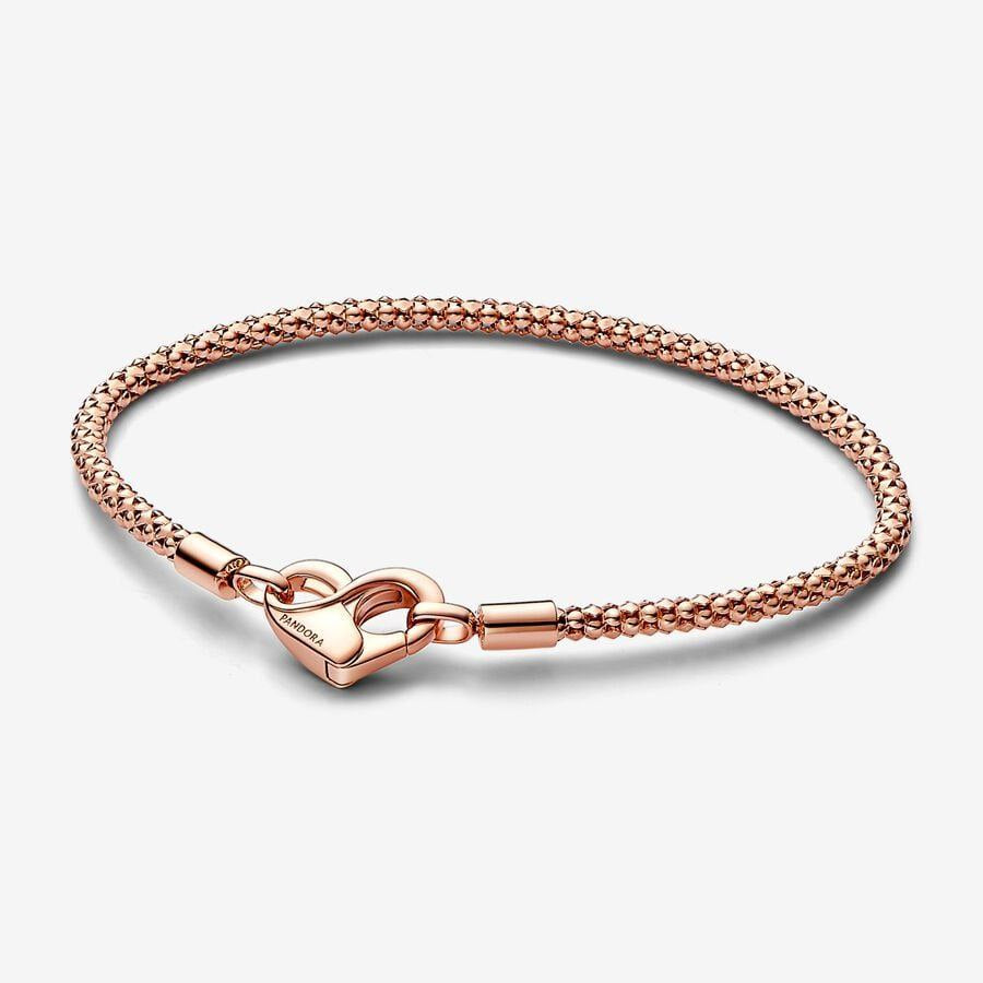 Pulsera Pandora Cadena con Tachuelas Pandora Moments en Rose Gold