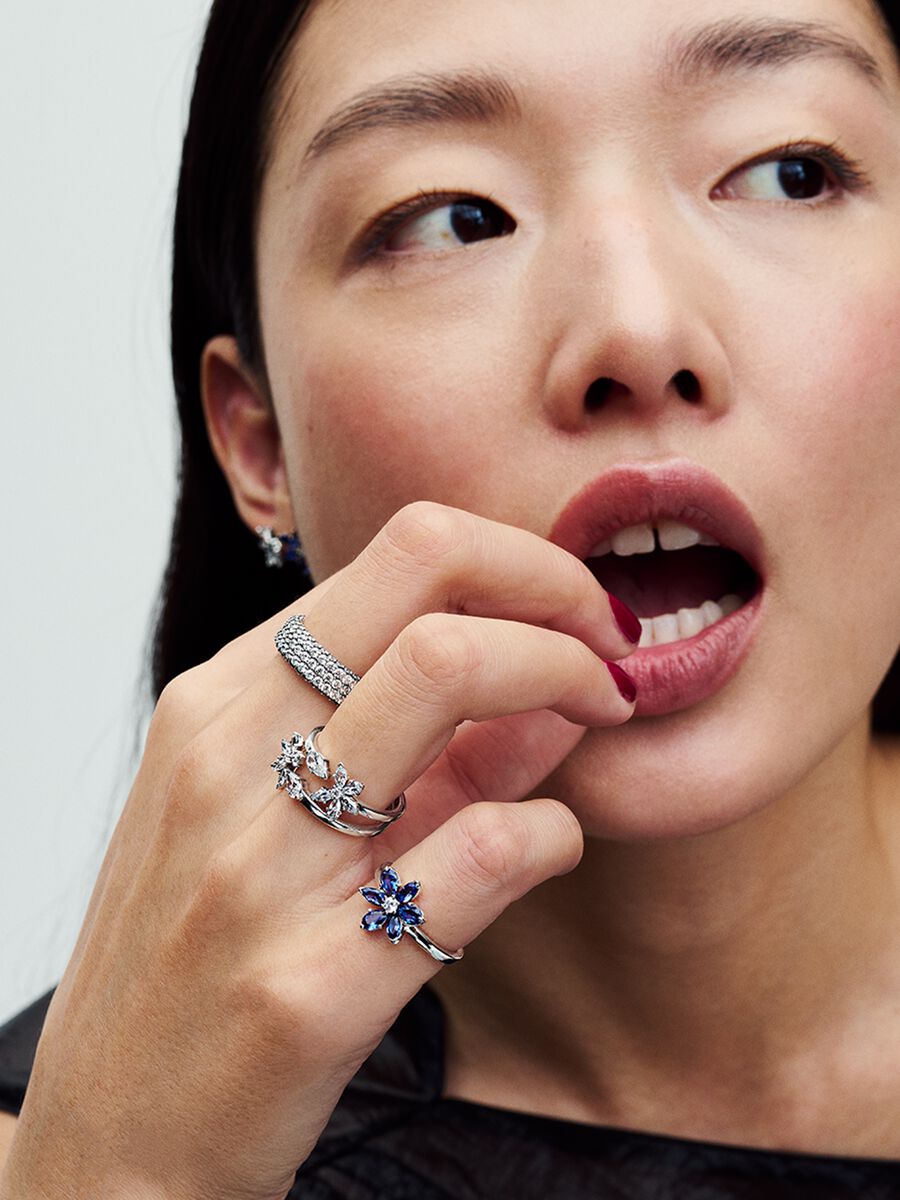 Anillo Pandora Herbario Brillante