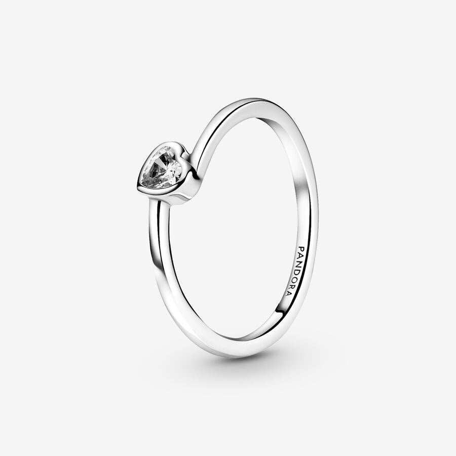 Anillo Pandora Corazón Solitario