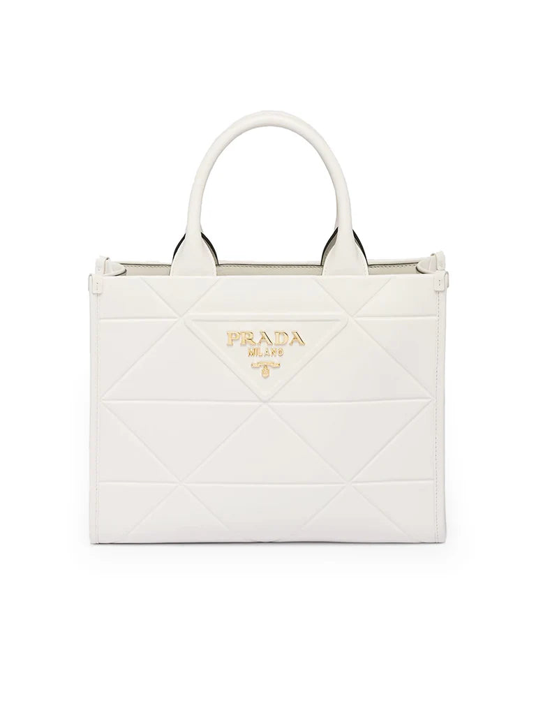 Cartera Blanca Tote Mediana Symbole En Blanco