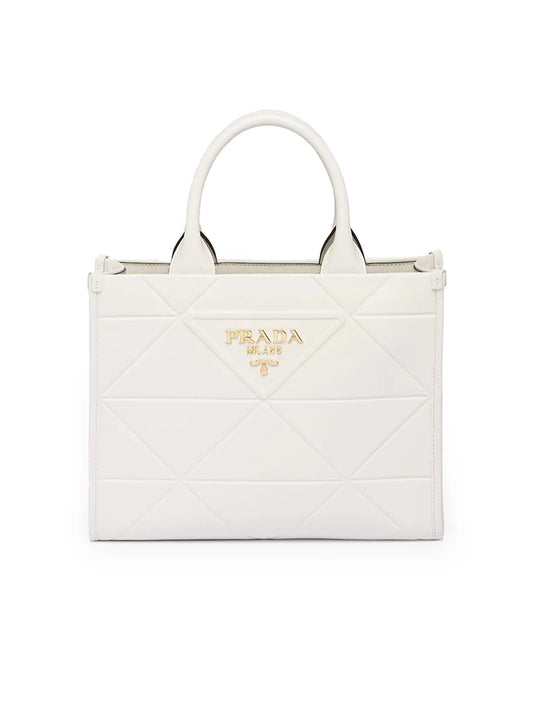 Cartera Blanca Tote Mediana Symbole En Blanco