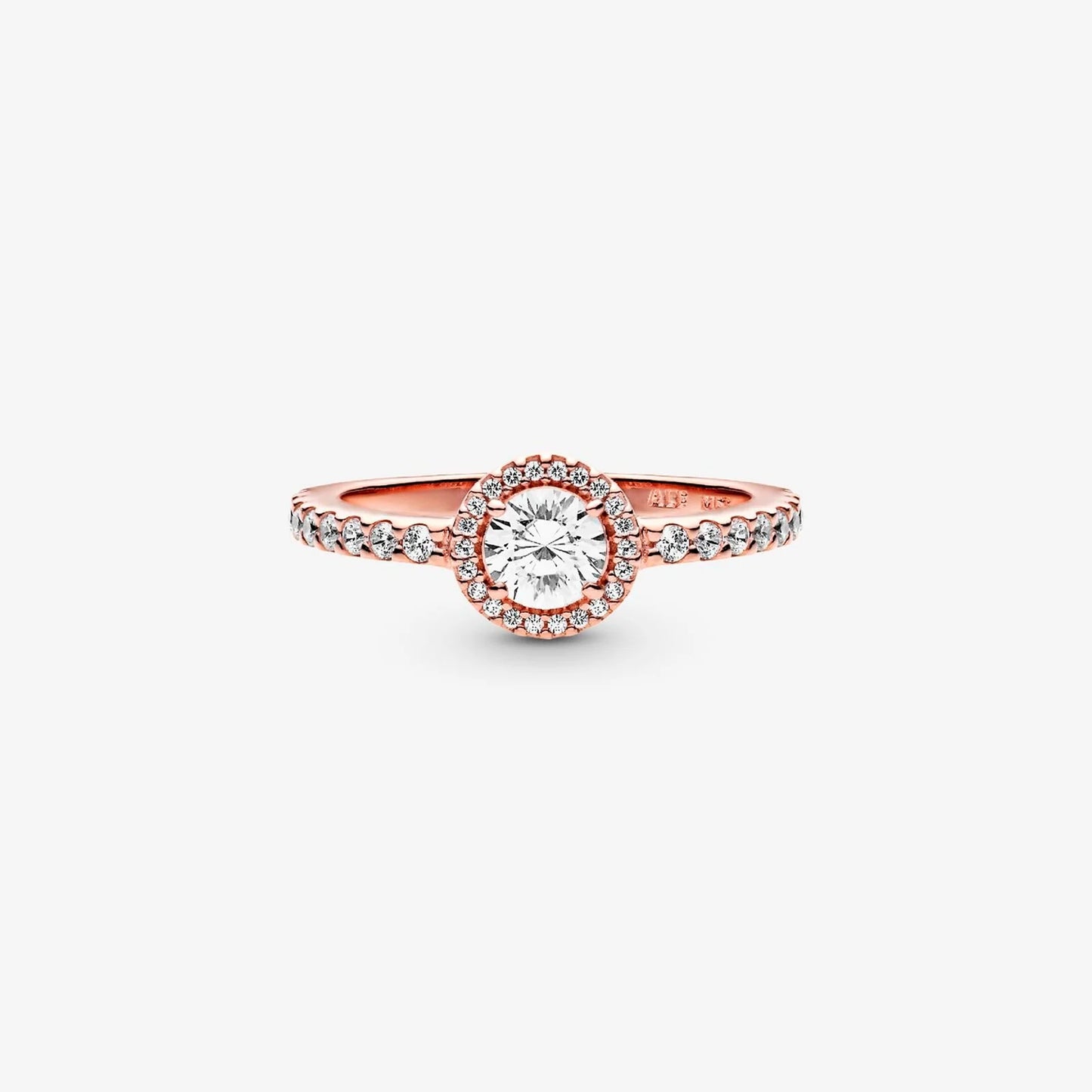 Anillo Pandora Elegancia Clásica Circular Rose Gold