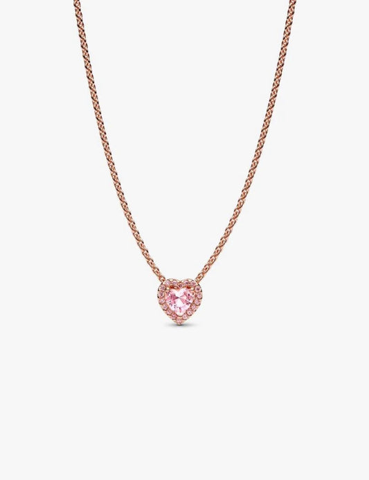 Set de Regalo Pandora Corazón Rosado En Rose Gold