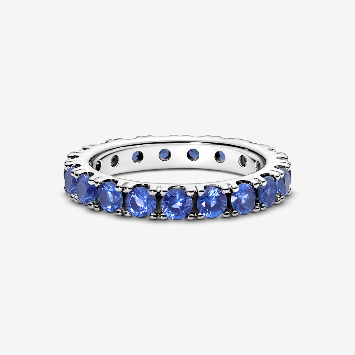 Anillo Eternity Brillante Azul