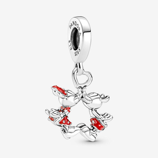 Charm Pandora Colgante Beso de Mickey y Minnie Mouse de Disney