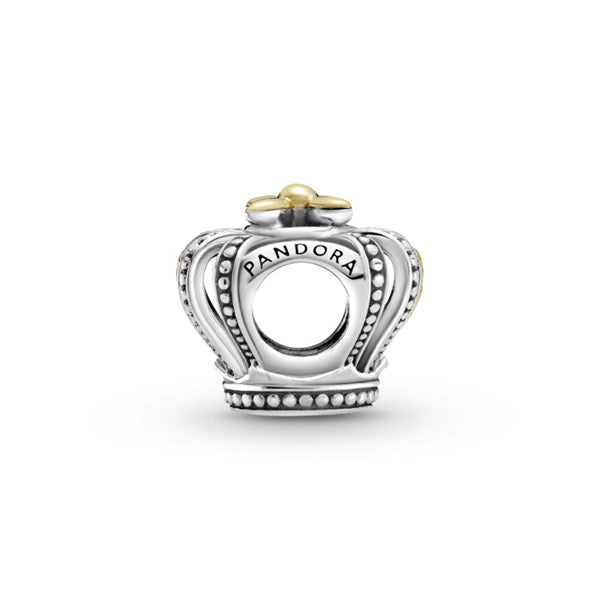 Charm Pandora Corona Real Bicolor