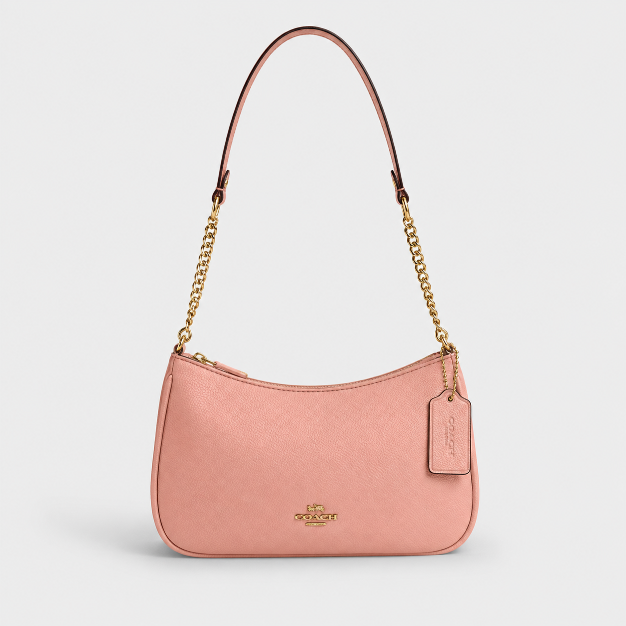 Cartera Coach De Hombro Mediana Teri Color Salmón Marte