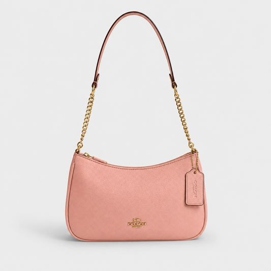 Cartera Coach De Hombro Mediana Teri Color Salmón Marte