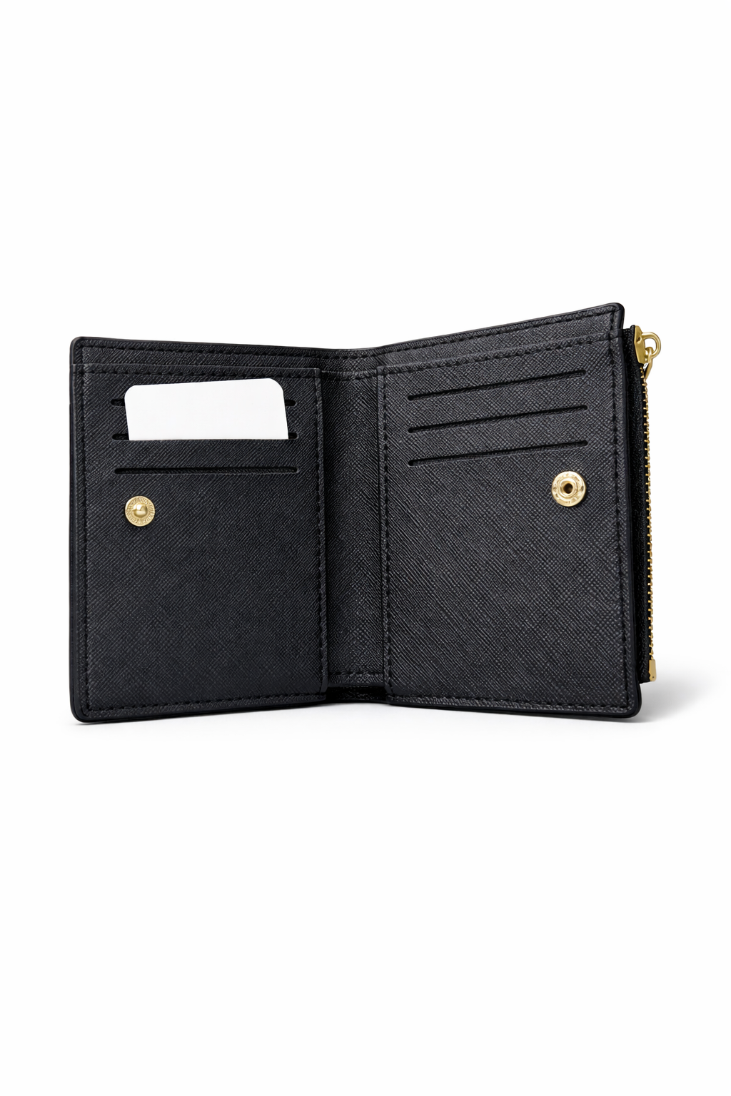 Monedero Coach Pequeño con Cierre (zip) en lona Signature Café