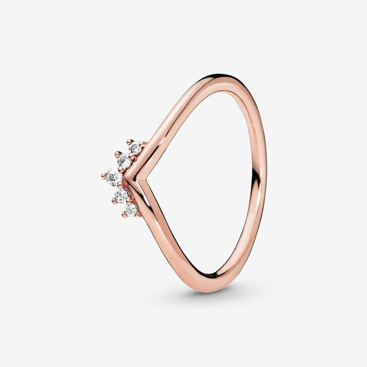 Anillo Pandora Tiara Wishbone Rose Gold