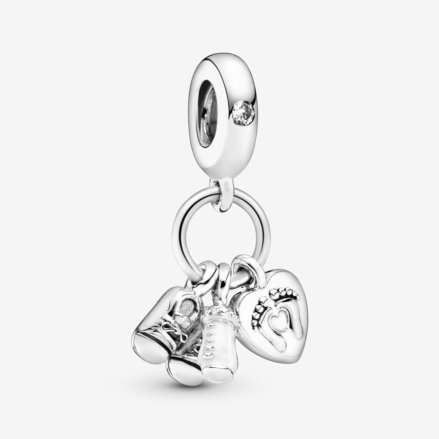 Charm Pandora colgante en plata de ley Mi Bebé