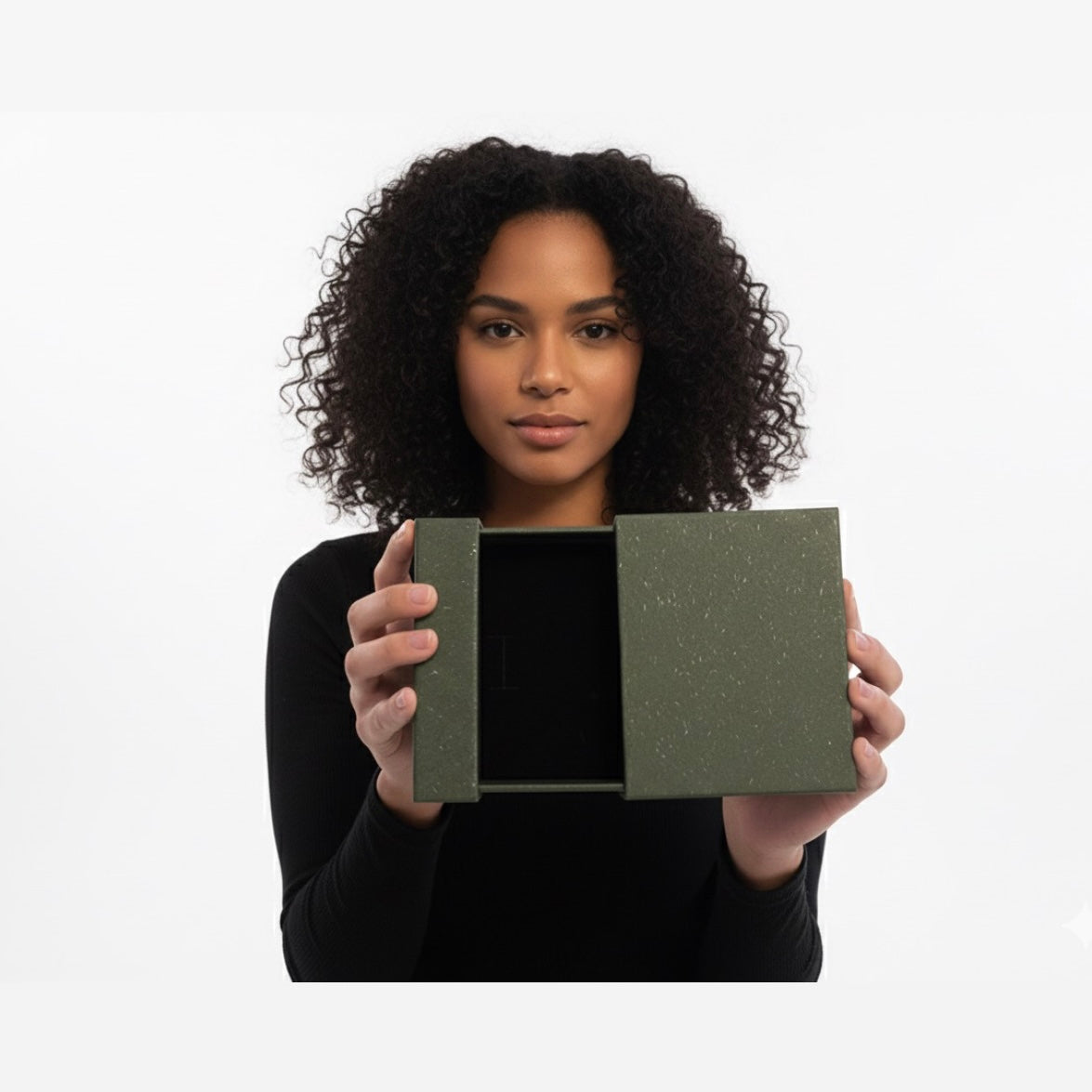 Caja de Regalo Verde Grande Estilo Van Cleef