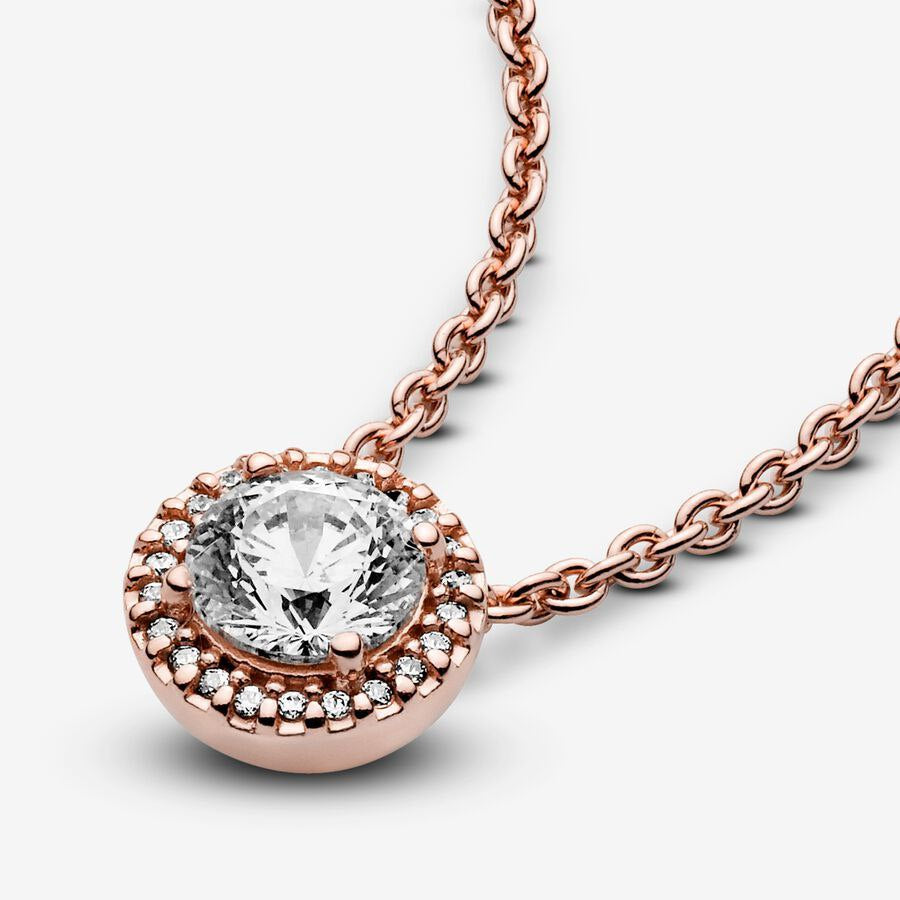 Collar Pandora Circular en Rose Gold