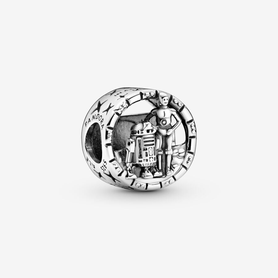 Charm Pandora Star Wars C-3PO and R2-D2 Openwork Charm