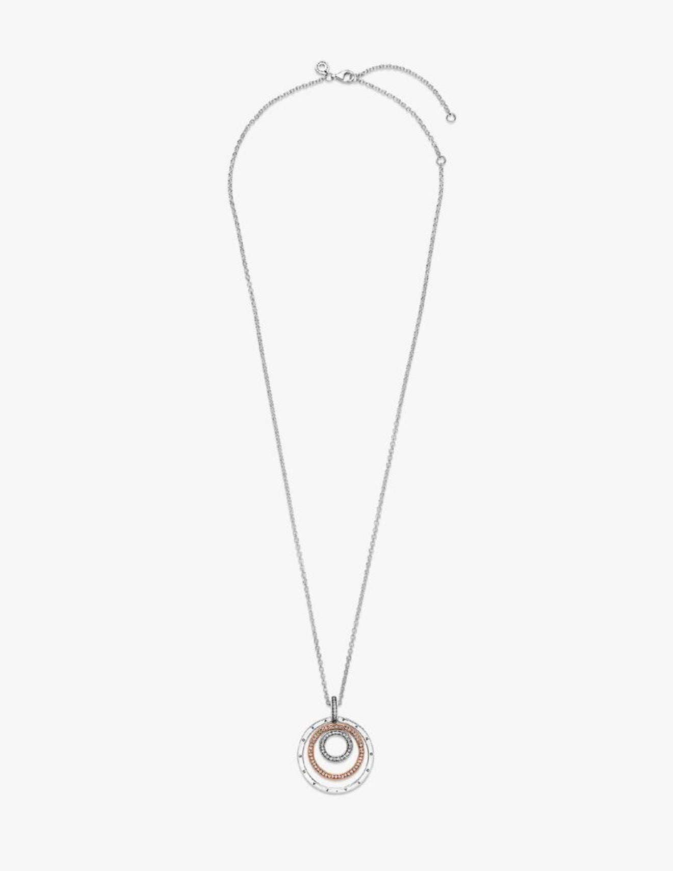 Collar Pandora de Círculos Bicolor