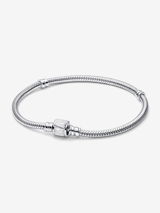 Pulsera Pandora Moments Cadena De Serpiente Cierre De Logo Marvel