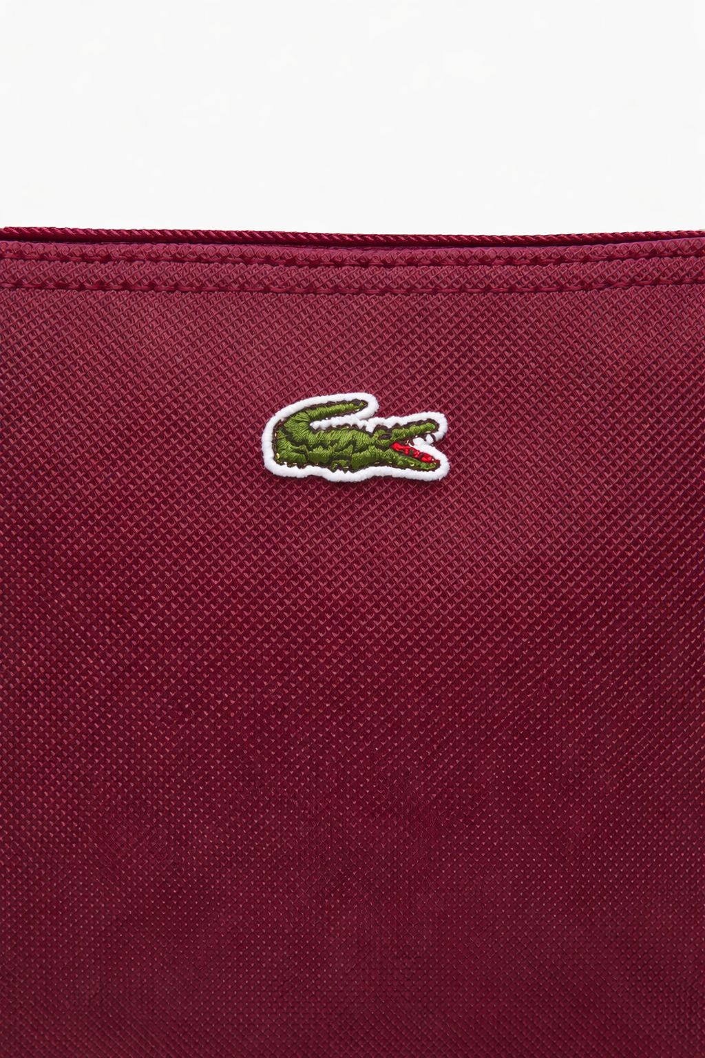 Cartera Lacoste Tote Grande L.12.12 Rojo Vino