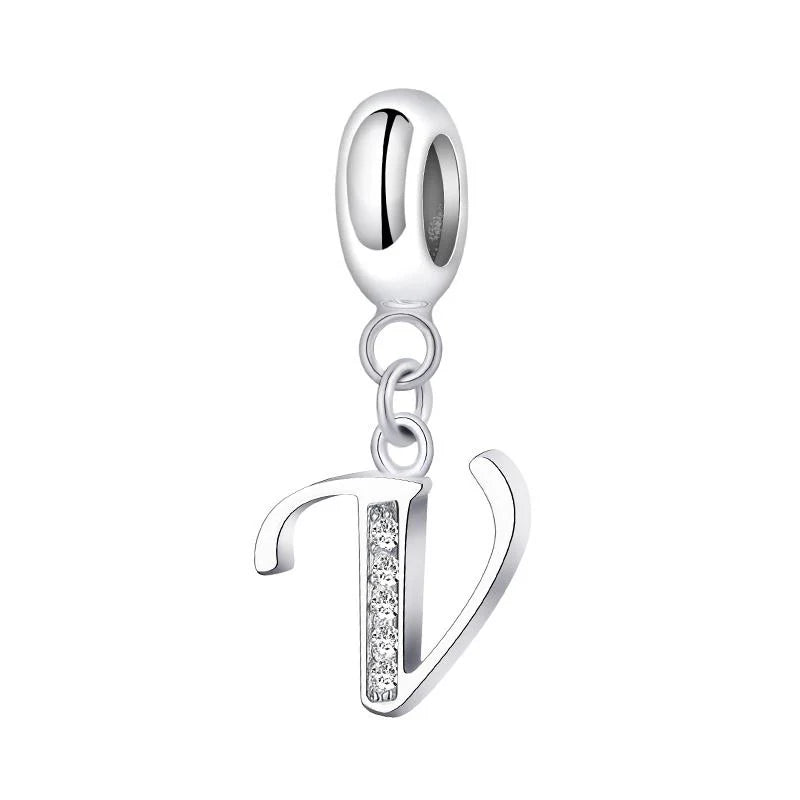 Charm Pandora Inicial Abecedario Cursiva Colgante De La A-Z