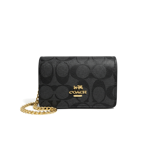 Cartera Coach Mini Con Grabado De Logo