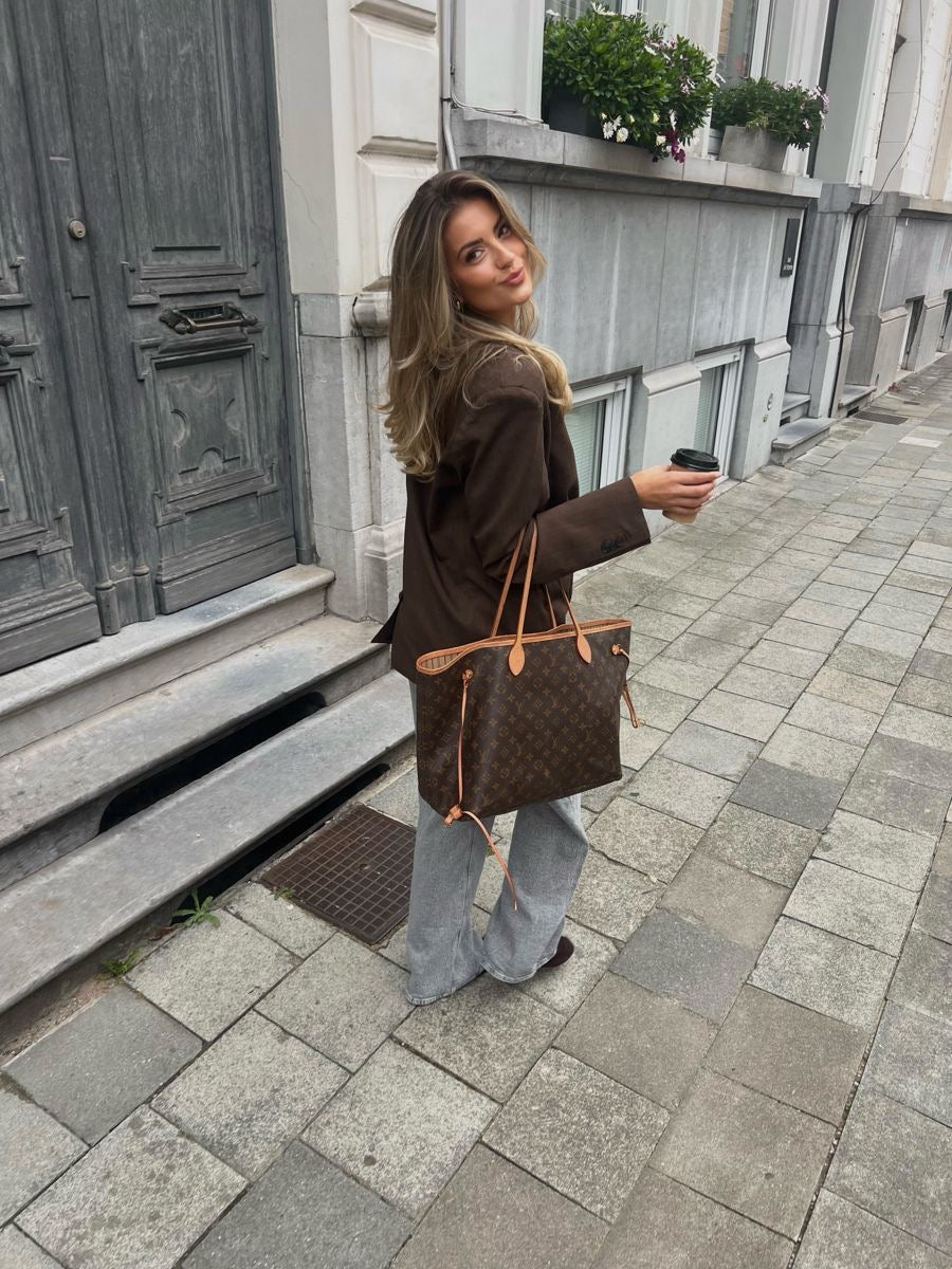 Cartera LOUIS VUITTON Neverful MM Tote Bag Incluye Bolsa De Mano Calildad Alta