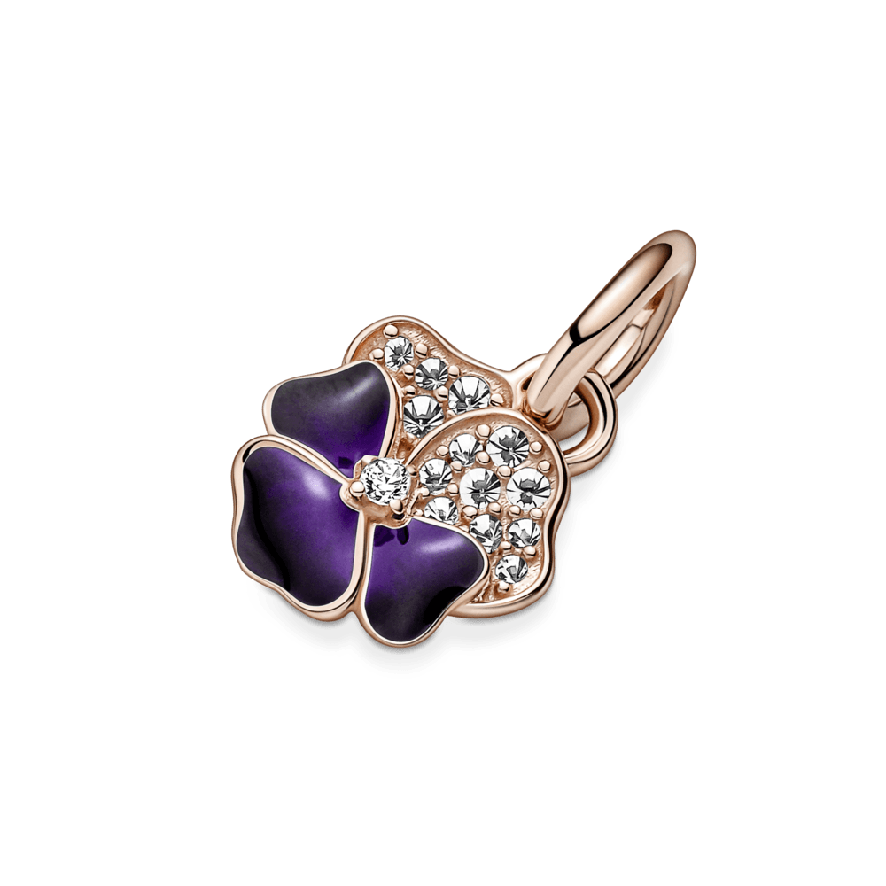 Charm Pandora Colgante Pensamiento Morado Intenso